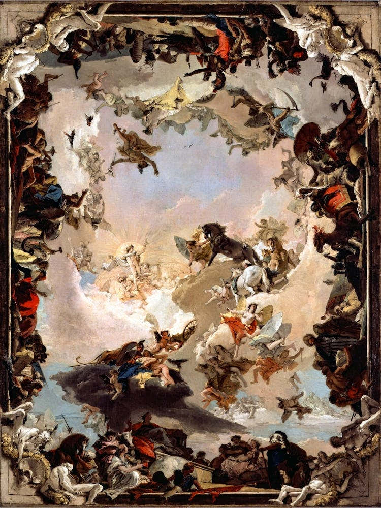 "Allegory of the Planets and Continents" 1752 by Giovanni Battista Tiepolo