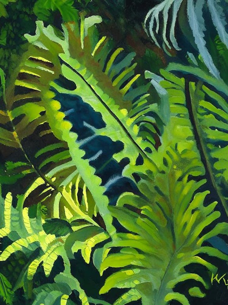 Five Finger Fern Cézanne Style