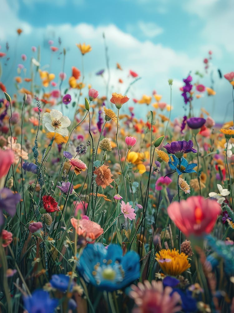 Wild Flowers Knitted In Crochet 8
