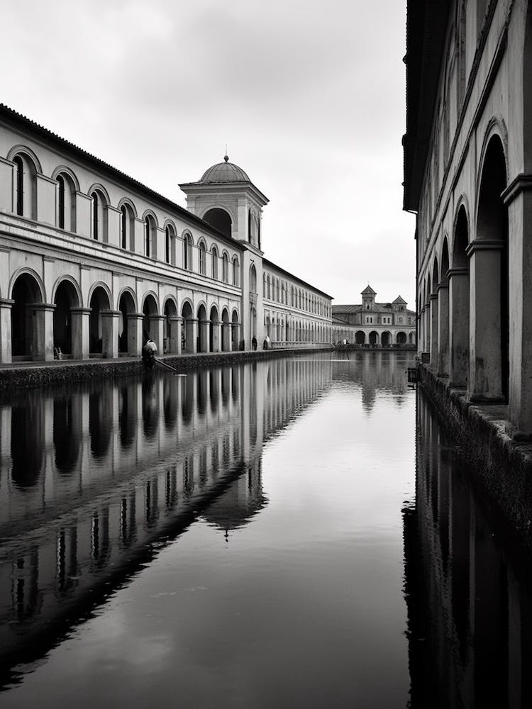 Mantua, Italy,  Black And White Analogue Photography  1