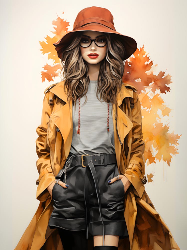 Autumn Elegance In Watercolor