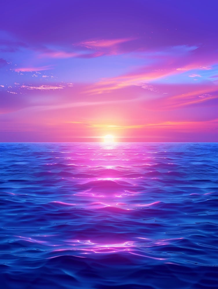 Sunset Over The Ocean 88