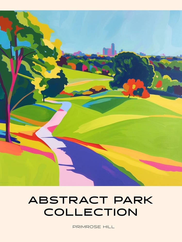 Abstract Park Collection Poster Primrose Hill London 3