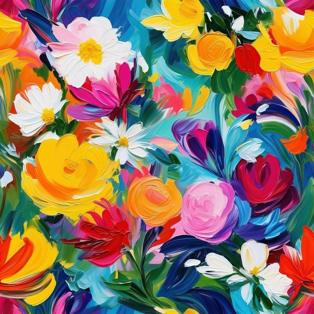 Abstract Floral Painting