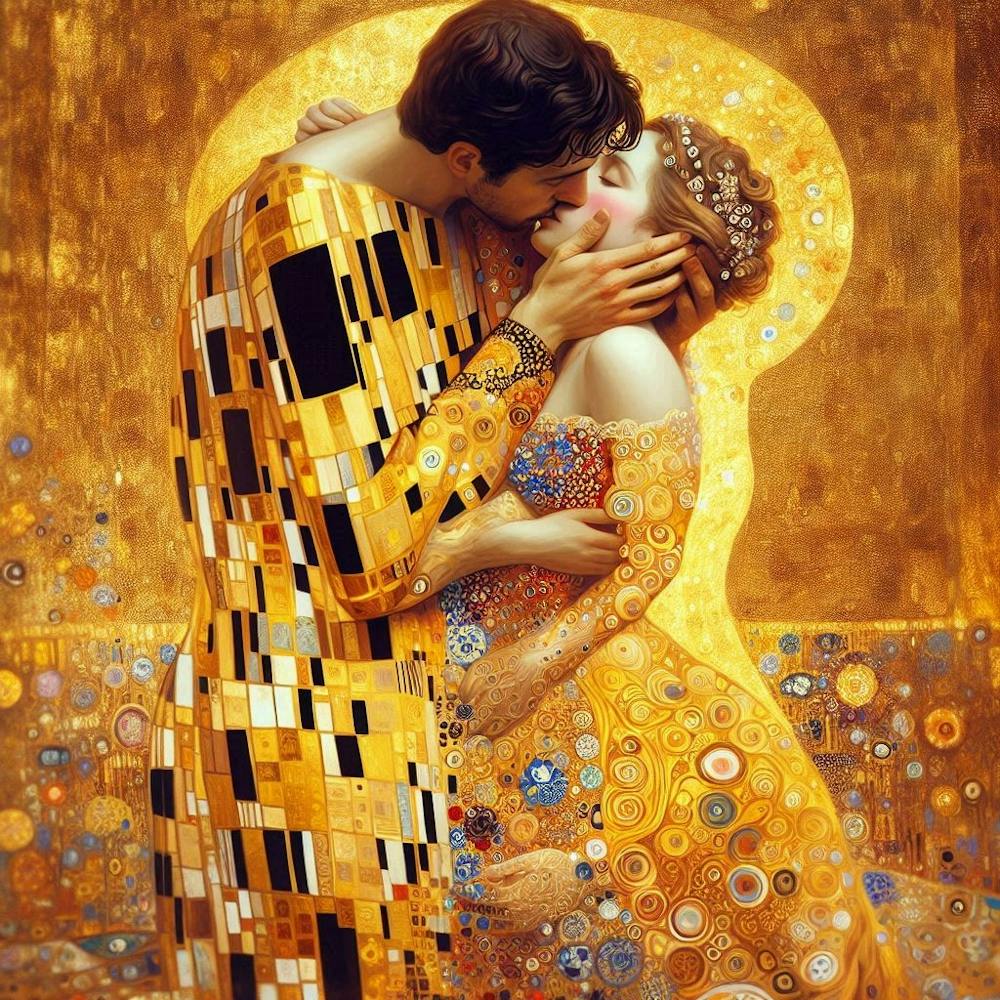 Kiss By Gustav Klimt 2