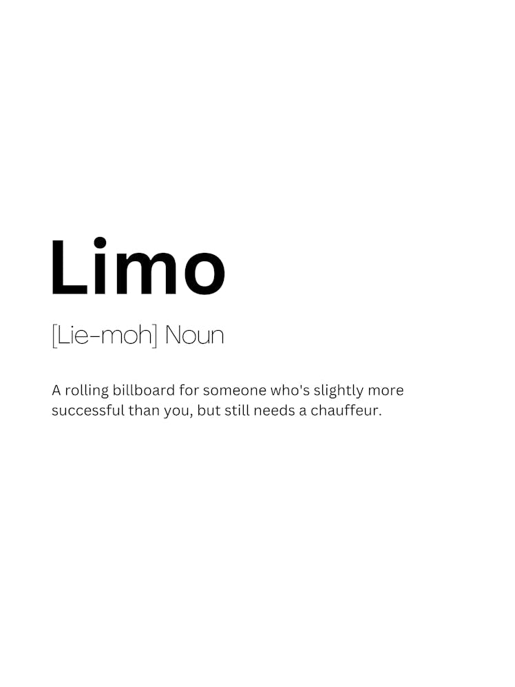 Limo Definition Meaning 1