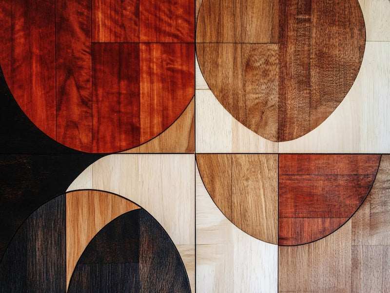 Abstract Wood Panel