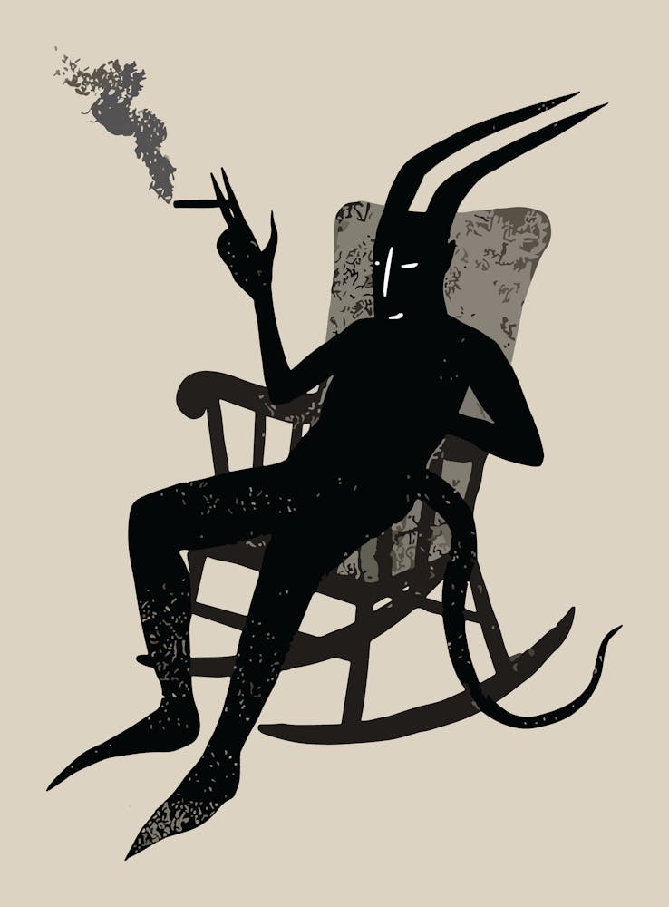Lucifer On Break ? Dark Humor Devil