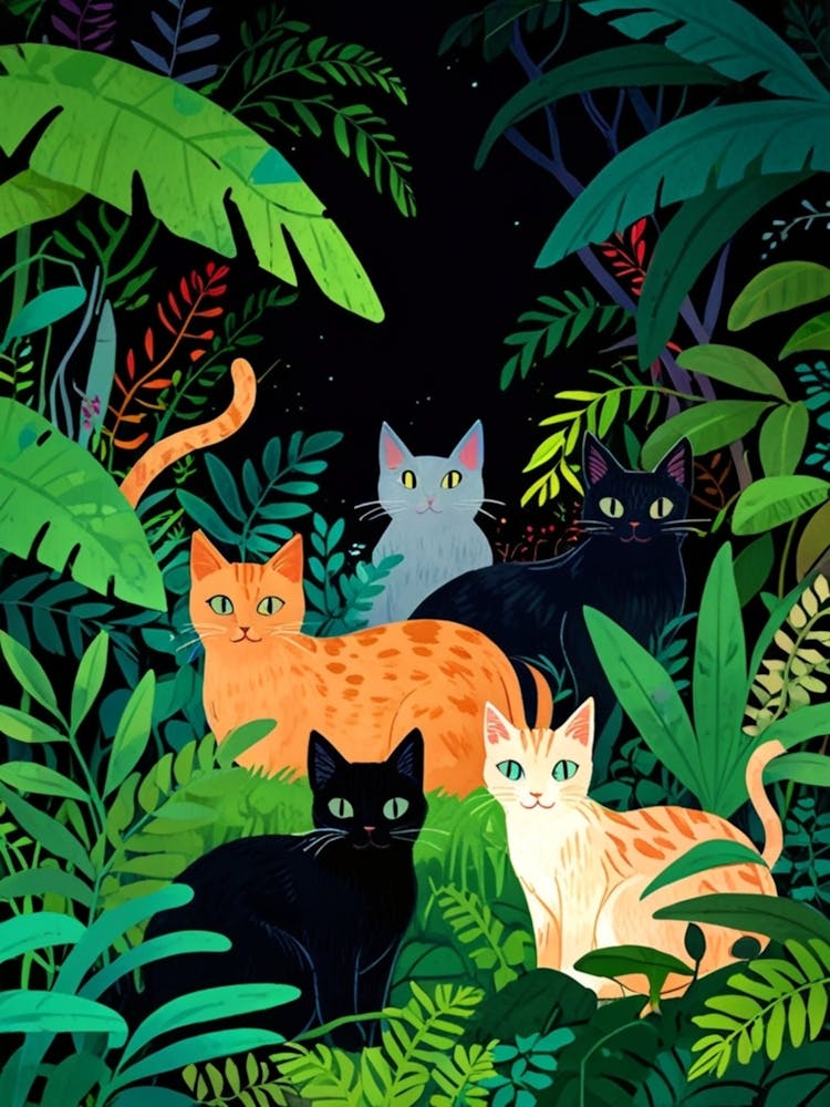 Cats In The Jungle 1