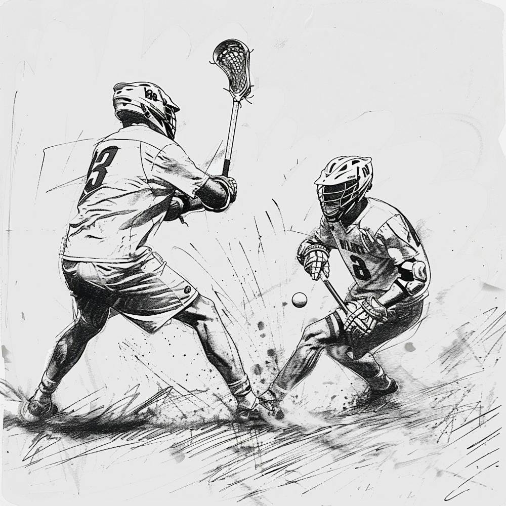 Lacrosse Players In Action 2