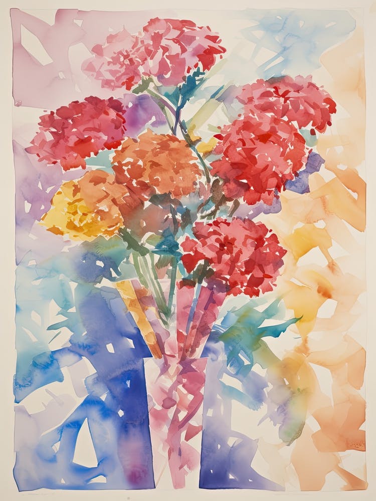 Carnations Flower Illustration 3