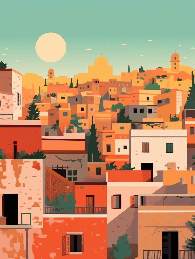 Lebanon Travel Illustration