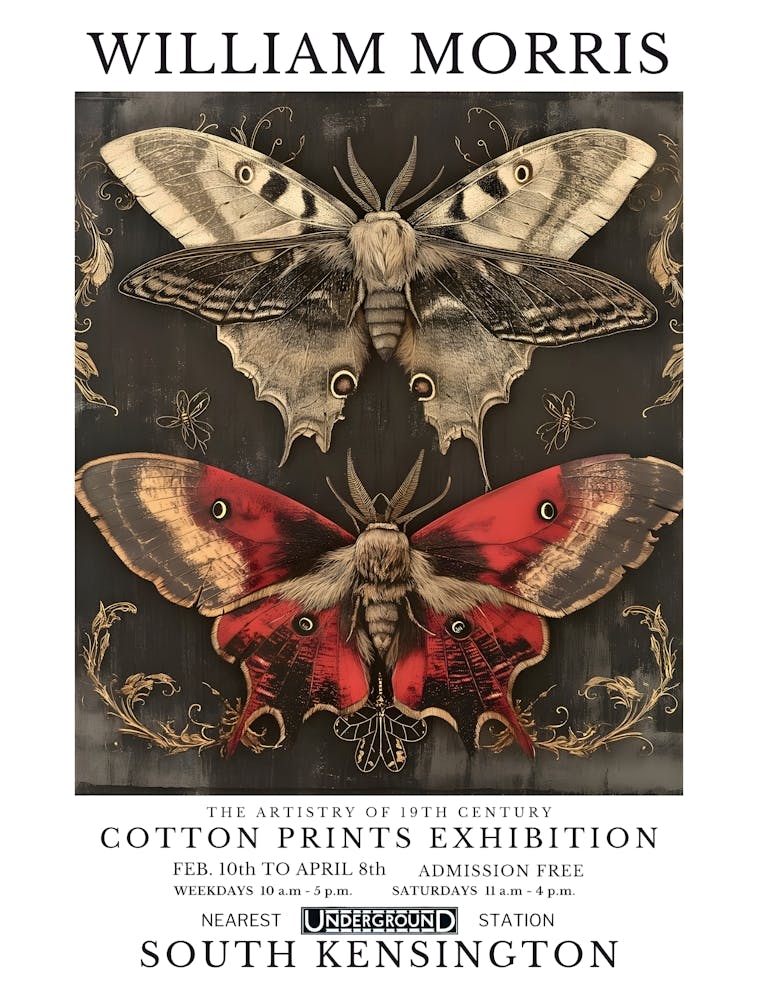 William Morris - Cotton Prints Exhibition 1