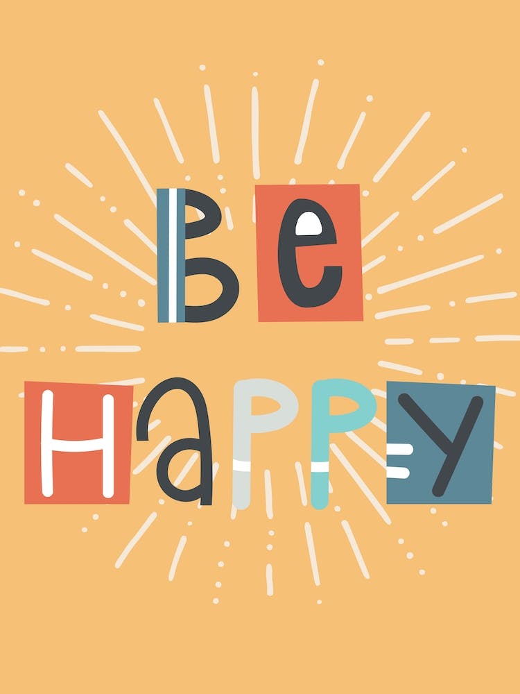 Be Happy Neutral Nursery Yellow Kids