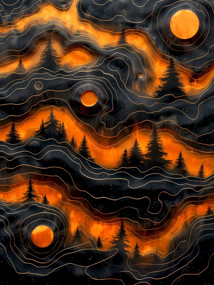 Twilight Abstract Painting