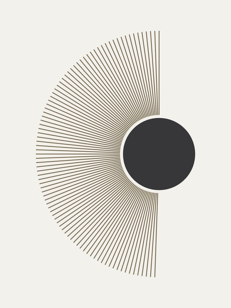 Sunburst. Abstract Boho