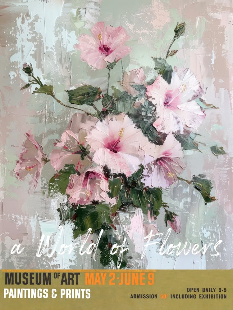 A World Of Flowers, Van Gogh Exhibition Hibiscus 2