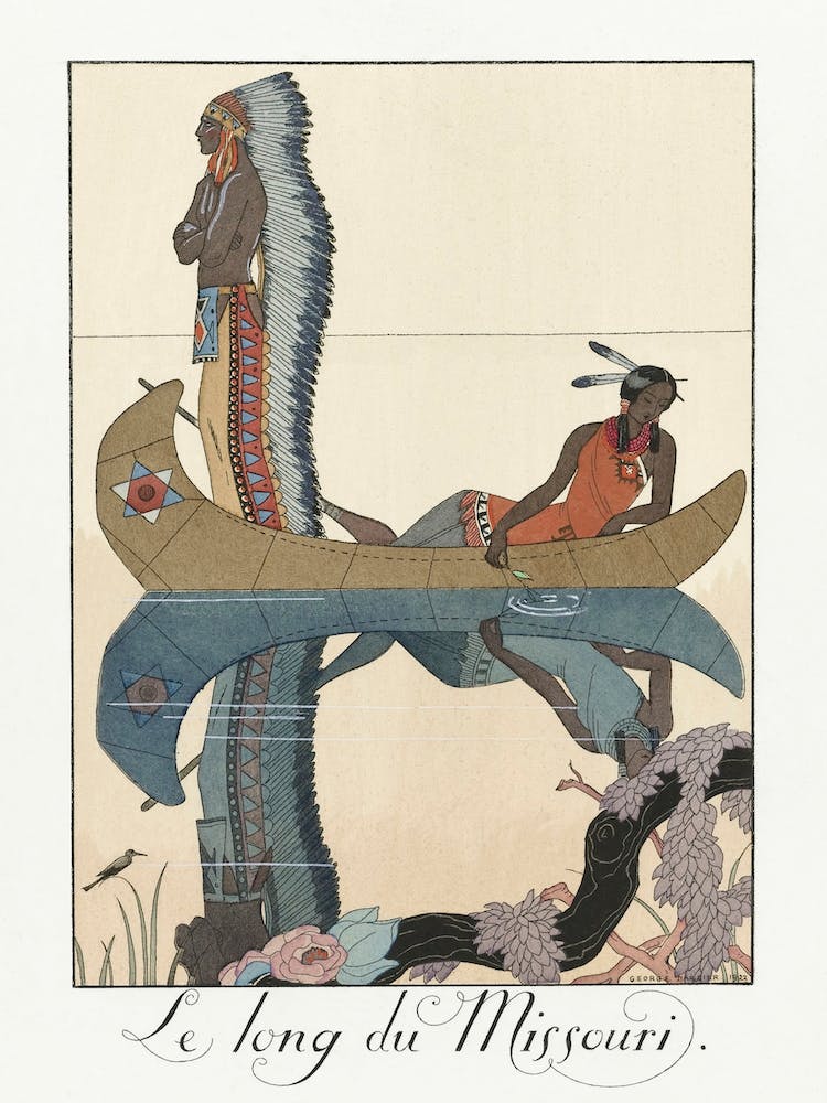 Langs De Missouri (1923), George Barbier