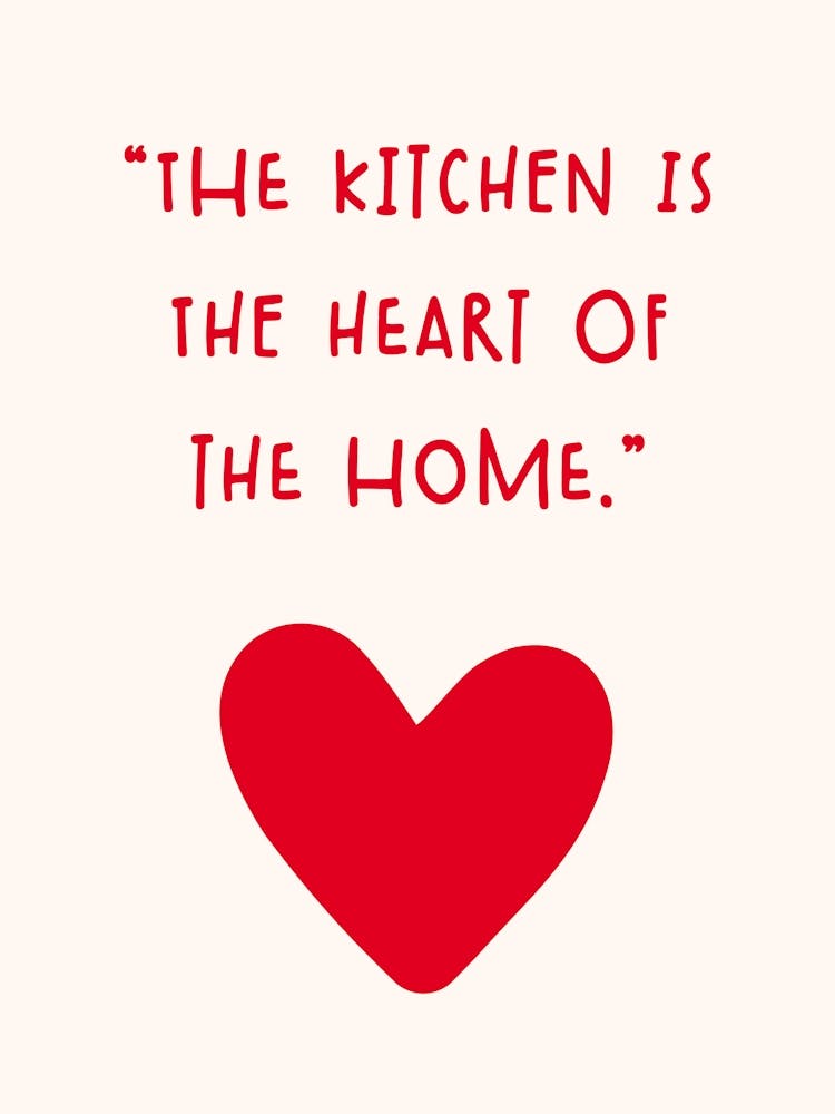 Kitchen Heart Typography