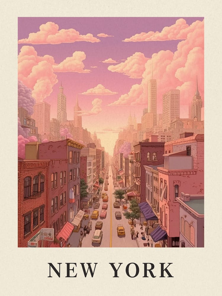 Vintage Reiseposter New York 2