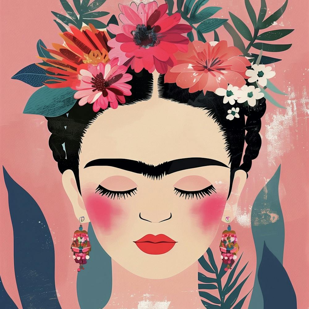 kleine Frida Blume Illustation