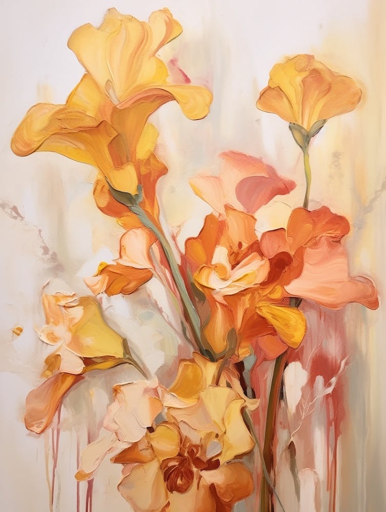 Fall Flower Painting Freesia 1