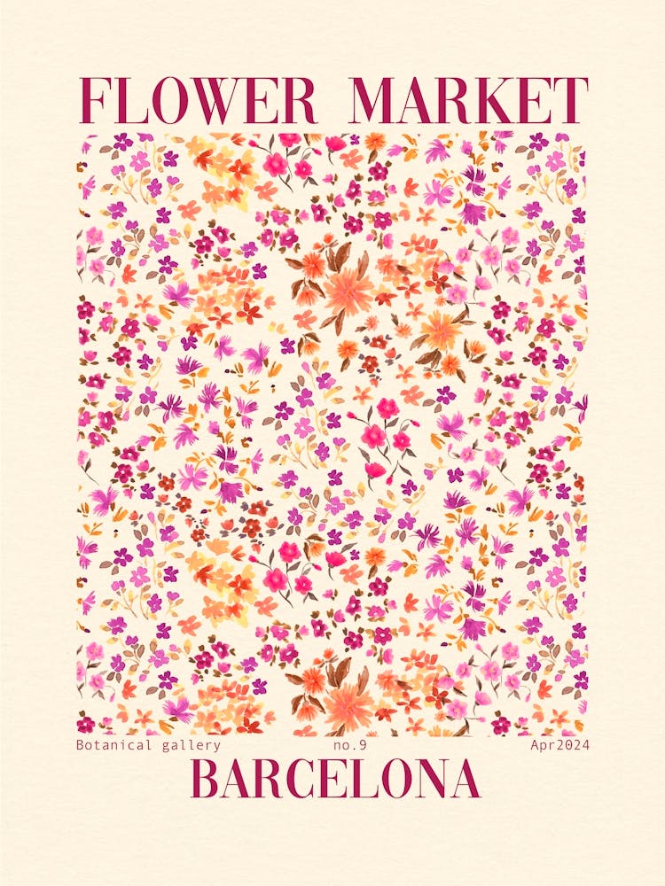 Romantic Flower Market Barcelona