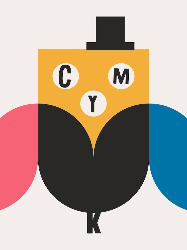 Cmyk Owl