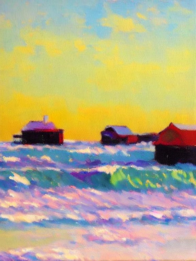 Bethany Beach, Delaware Bright Abstract