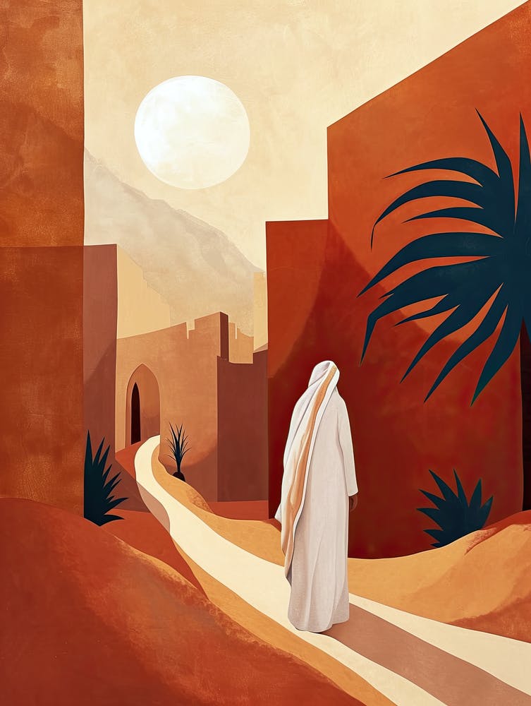 Jesus in der Wüste, Middle East