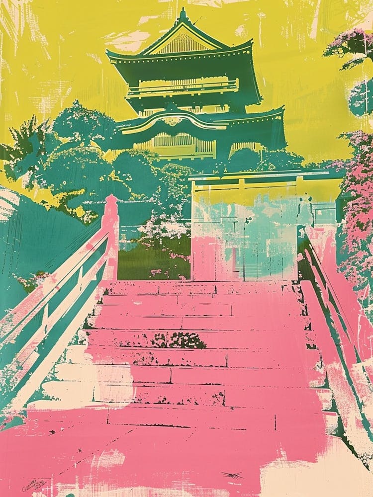 Kanazawa Japan Duotone Silkscreen 3