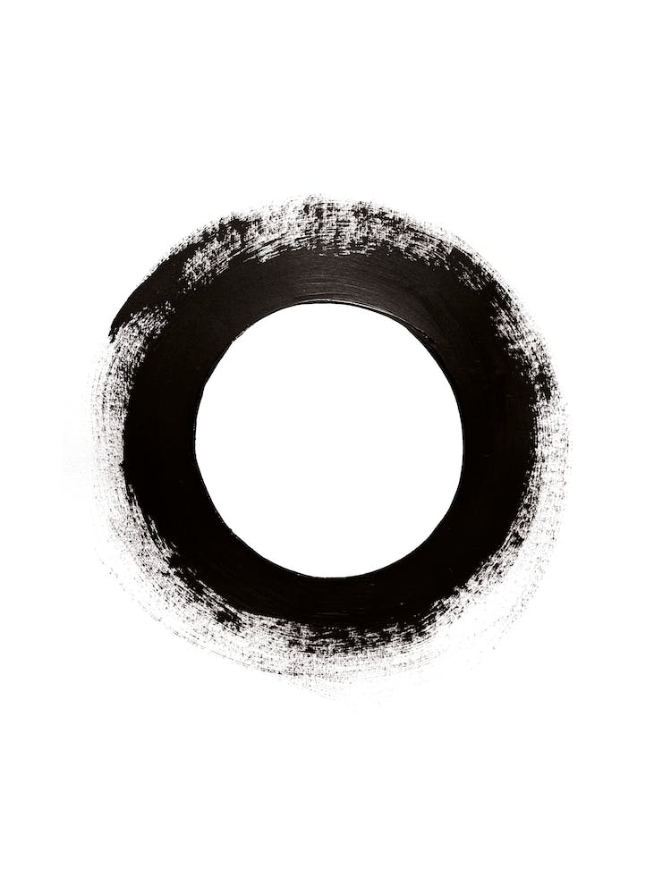 Cercle Abstrait Noir