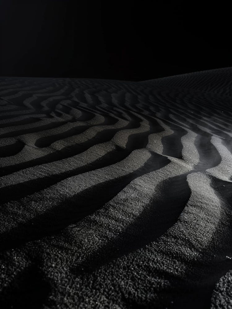 Sand Dunes At Night