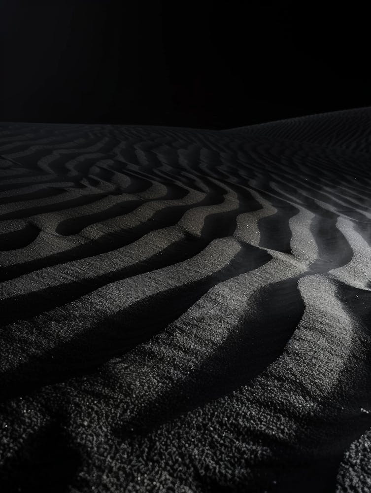 Sand Dunes At Night