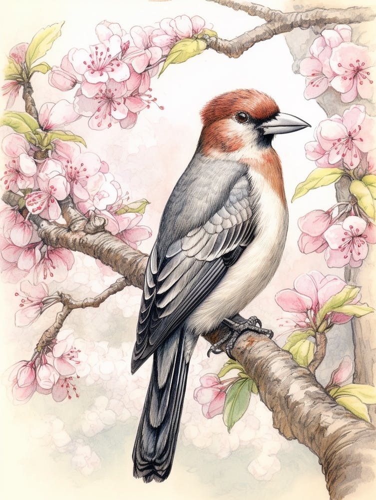 Storybook Animal Watercolour Woodpecker 2