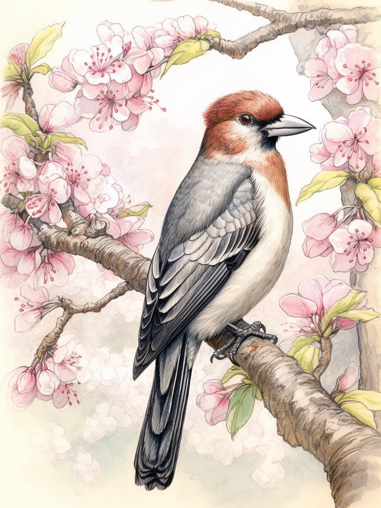 Storybook Animal Watercolour Woodpecker 2