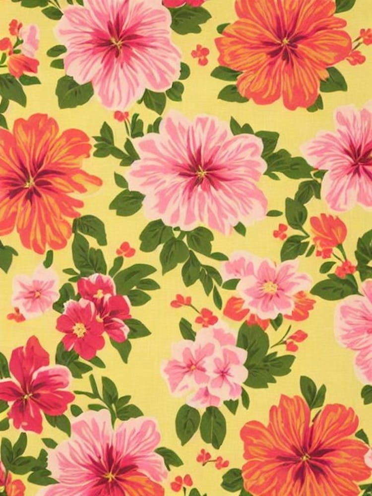 Mandevilla Floral Print Warm Tones 1 Flower