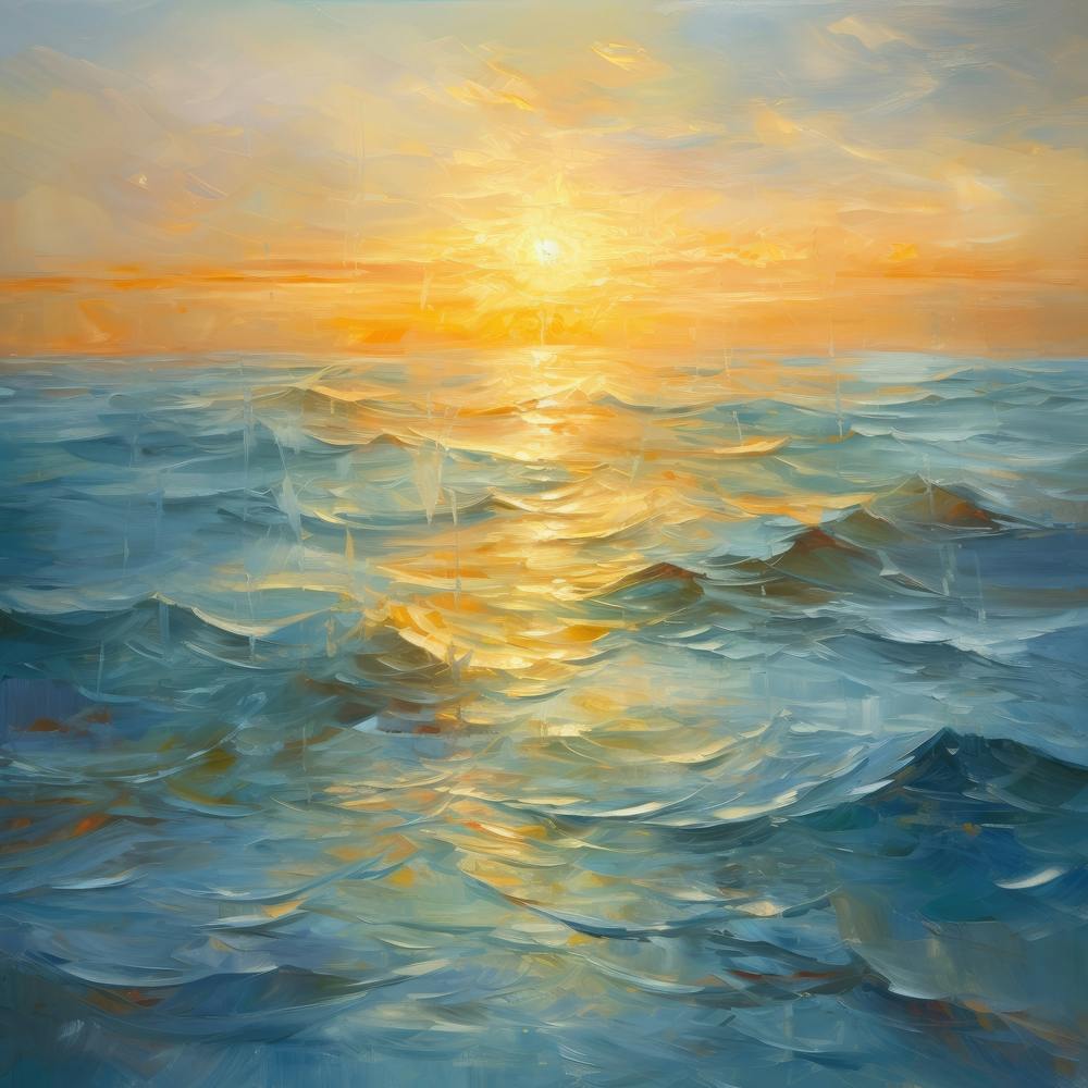 Sunset Over The Sea 1