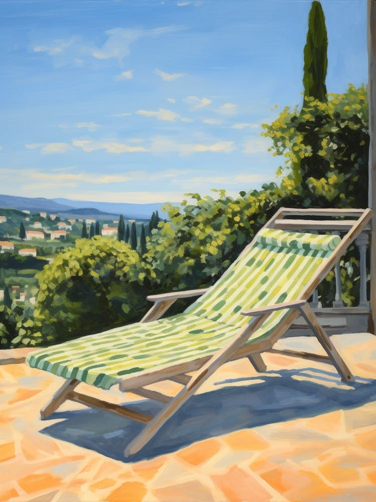 Sun Lounger By The Pool In Spanish Countryside 2