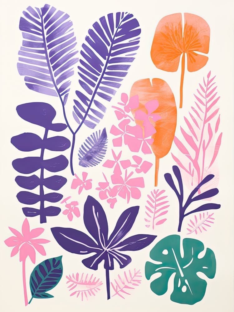 Colourful Botanical Risograph Style 3