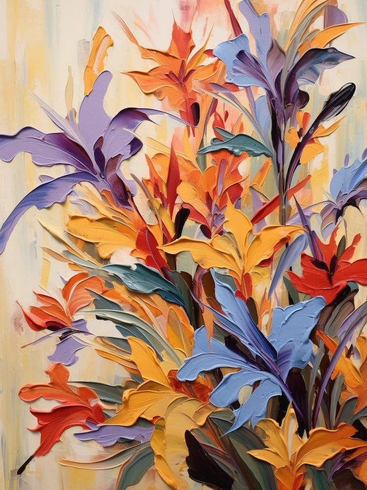 Fall Flower Painting Lobelia 4