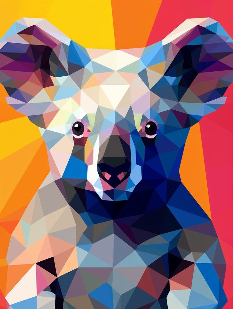 Koala Abstract Pop Art 4