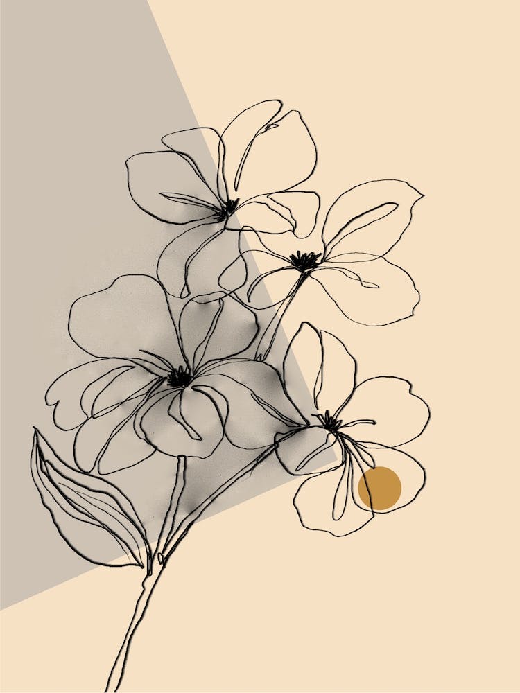 Minimalist Orchid Lines B