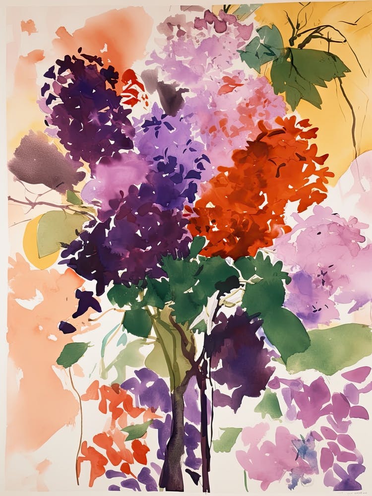 Lilac Flower Illustration 1