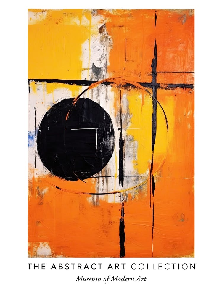 Colourful Abstract Painting 3 Exhibition Poster