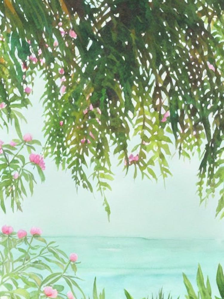Belize Watercolour Tropical Destination