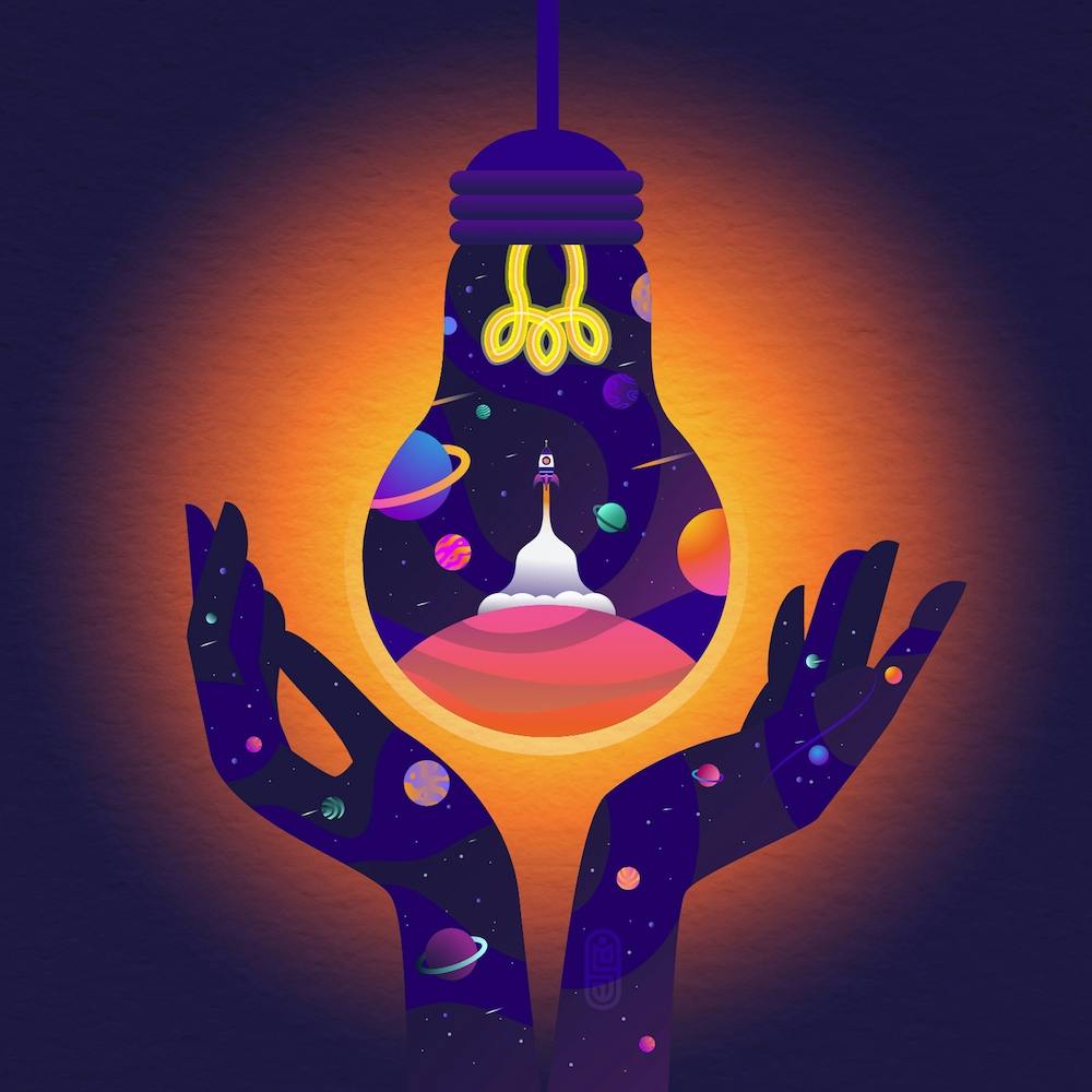 Light Bulb In Hands