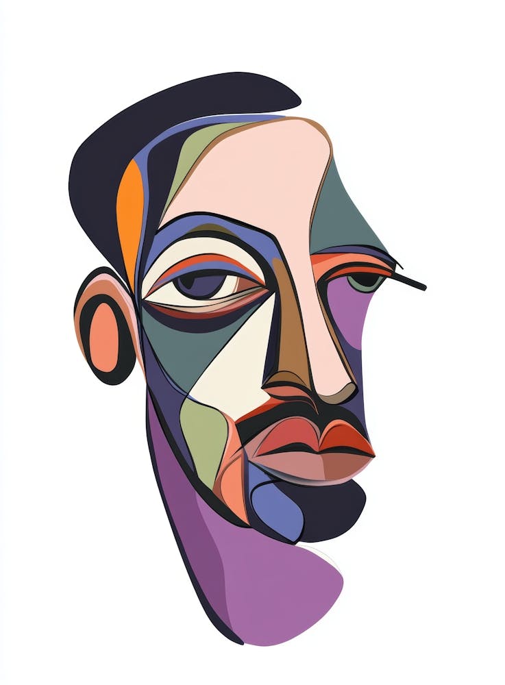 Abstract Man'S Face 1