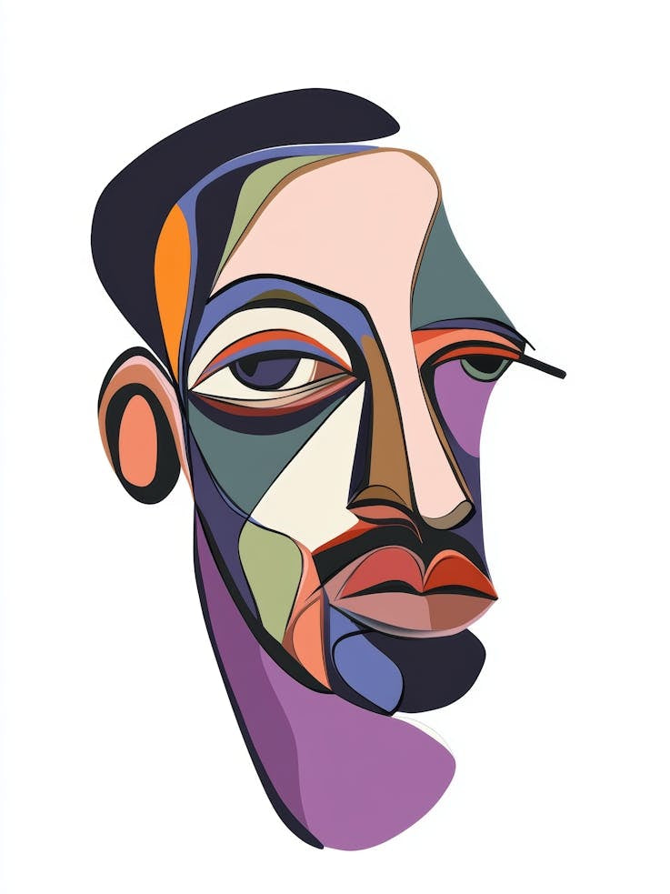 Abstract Man'S Face 1