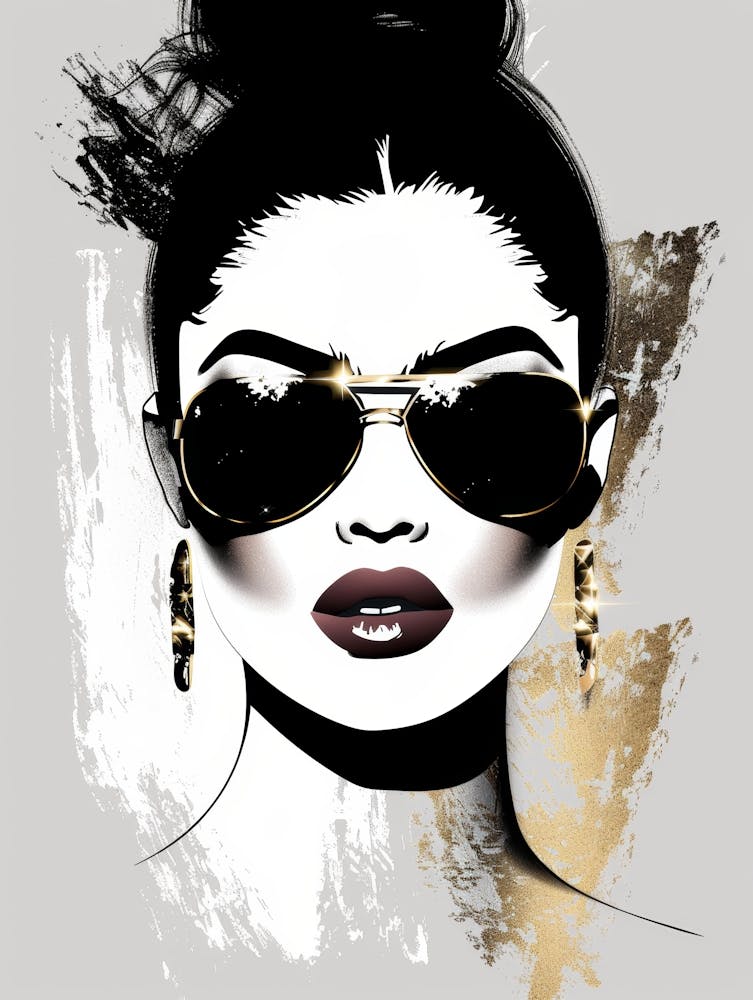 Fashion Girl In Sunglasses